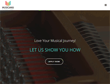 Tablet Screenshot of musiciansplayground.com